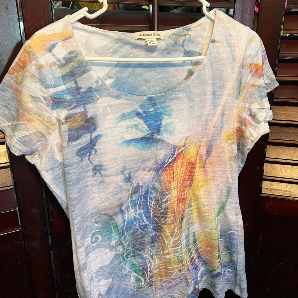 Cold water Creek lined shirt M (10-12) - Picture 7 of 11